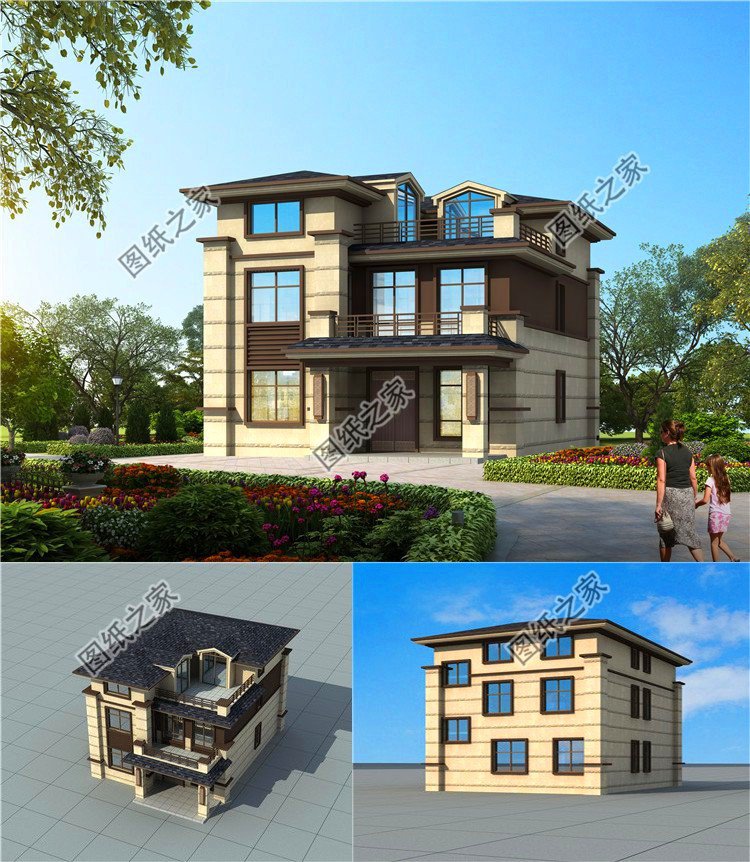 占地僅百平左右，選這三款鄉(xiāng)下二層半房屋圖片建，村里人看了都夸贊