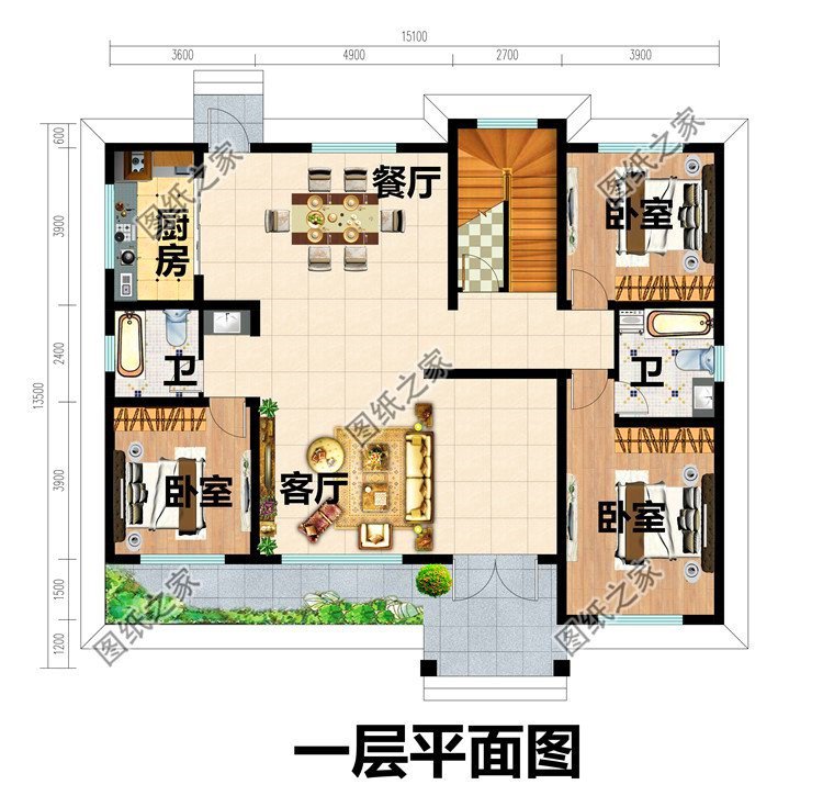 占地僅百平左右，選這三款鄉(xiāng)下二層半房屋圖片建，村里人看了都夸贊