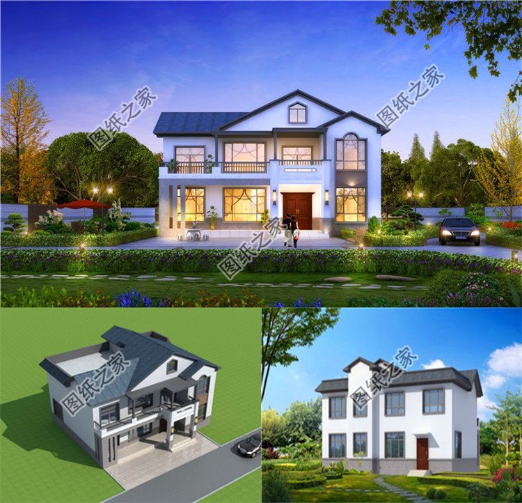 占地僅百平左右，選這三款鄉(xiāng)下二層半房屋圖片建，村里人看了都夸贊