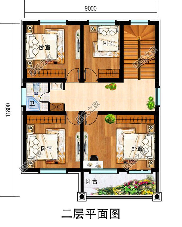 小面寬三層別墅設(shè)計(jì)圖，小面寬這樣建太美了，宅基地小的就建這樣的吧