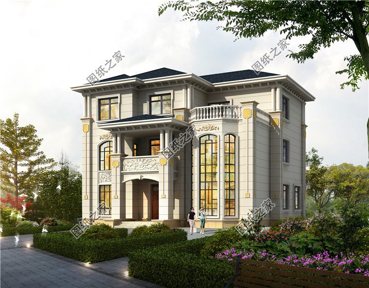 三層現代風格自建房設計圖，布局方便溫馨舒適，各方面齊全