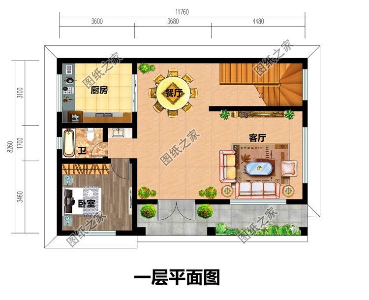 90平方二層別墅設計圖，小面積大空間，網友看了直呼愛了愛了
