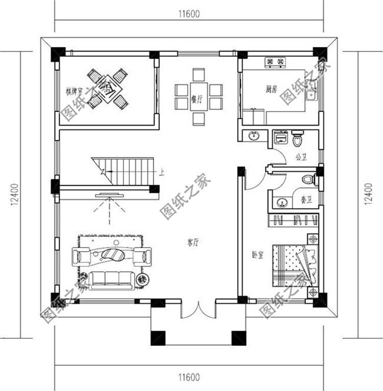 農(nóng)村三層普通房屋設(shè)計(jì)圖，外觀布局深入人心，大部分家庭都能建