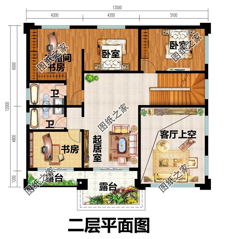 農村150平米左右二層圖紙，精美絕倫的號別墅，第一款最受歡迎