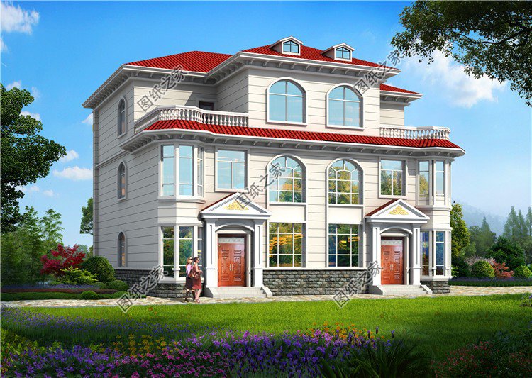 農村兄弟雙拼自建房設計圖，城里有錢你都不到的好戶型