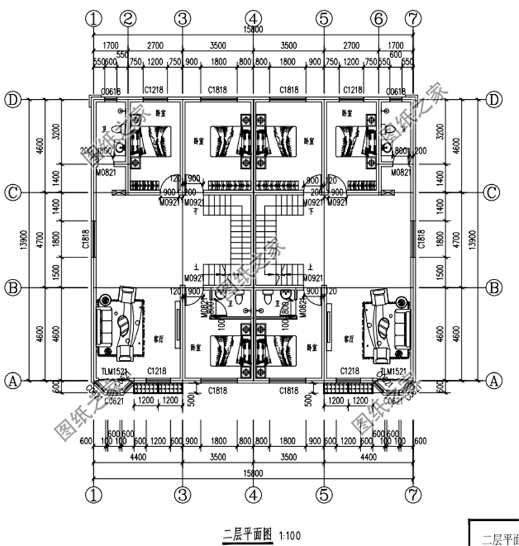 農村兄弟雙拼自建房設計圖，城里有錢你都不到的好戶型