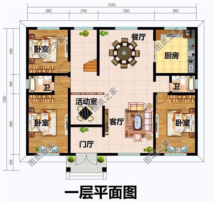 三款農村自建平頂別墅二層設計圖，外觀新穎氣派，建出來秒殺城里房