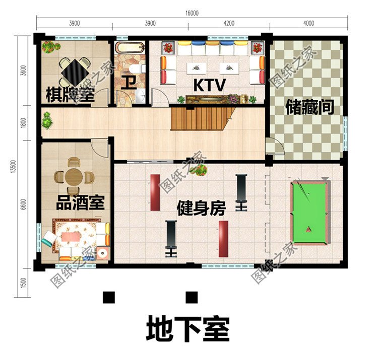 帶地下室設計三層自建房別墅設計圖