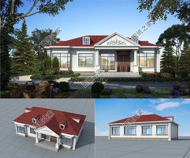 農村四間一層房屋設計圖平面圖