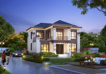 小戶型二層農(nóng)村別墅設(shè)計(jì)圖，占地140平經(jīng)典漂亮