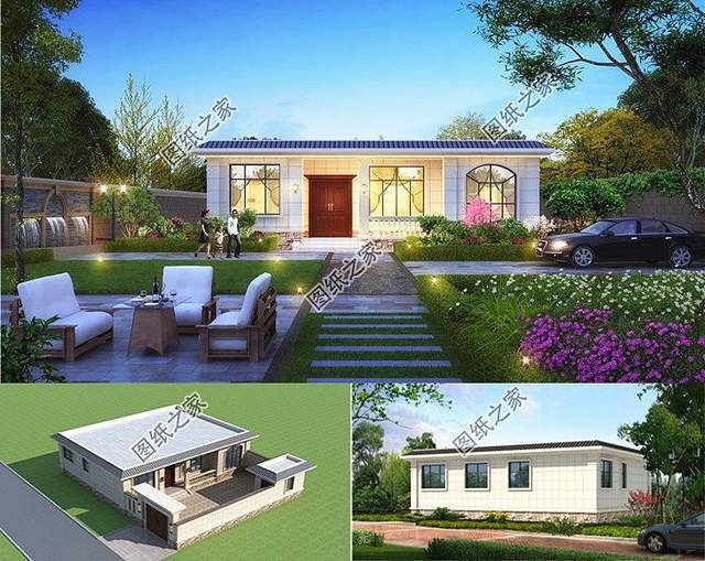 農村自建一層極簡主義小別墅，簡約而不簡單