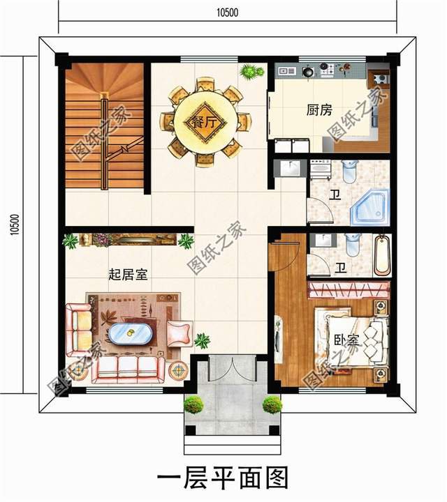 新款漂亮的農村三層復式別墅設計圖高端大氣上檔次，造價30萬左右