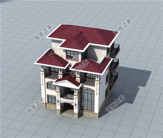 超氣派的農村自建房豪華大別墅設計圖，簡直無法比擬