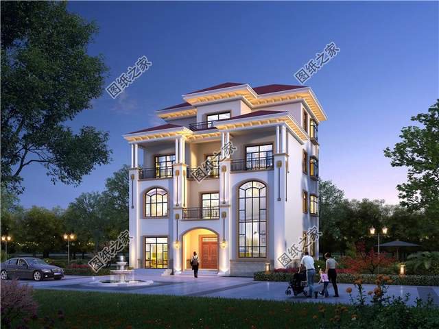 超氣派的農村自建房豪華大別墅設計圖，簡直無法比擬