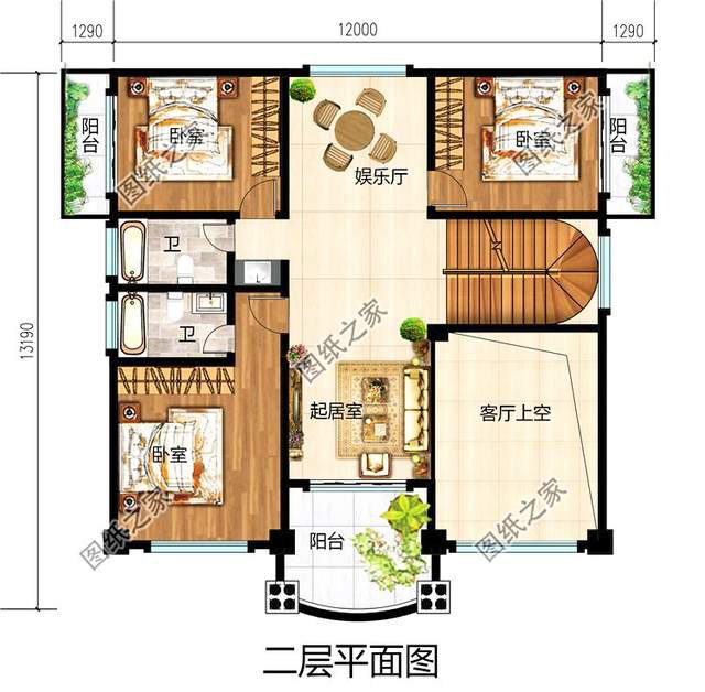 超氣派的農村自建房豪華大別墅設計圖，簡直無法比擬