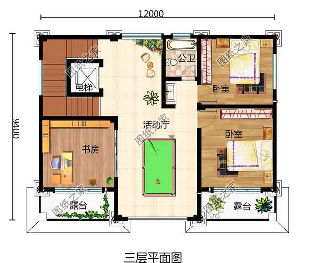 誰看了都豎大拇指的三層帶電梯別墅效果圖，絕了