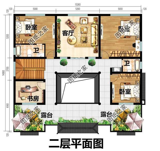 戳中人心的新中式四合院設(shè)計(jì)圖，一雅一致盡在庭院之中