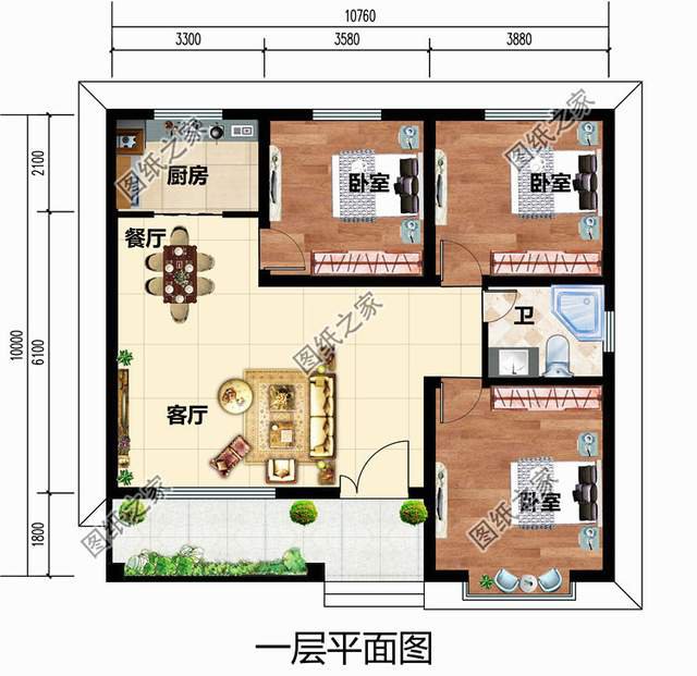 人人都能建起的10萬(wàn)左右農(nóng)村別墅設(shè)計(jì)圖，左思右想就這套了