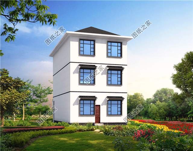 不帶羅馬柱的超現(xiàn)代三層別墅設(shè)計(jì)圖，這樣的風(fēng)格你愛(ài)了嗎