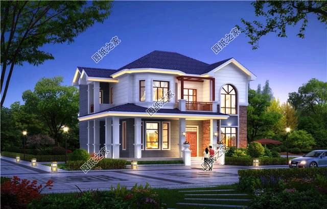 開間11×13米的小清新二層別墅設計圖，賊亮眼