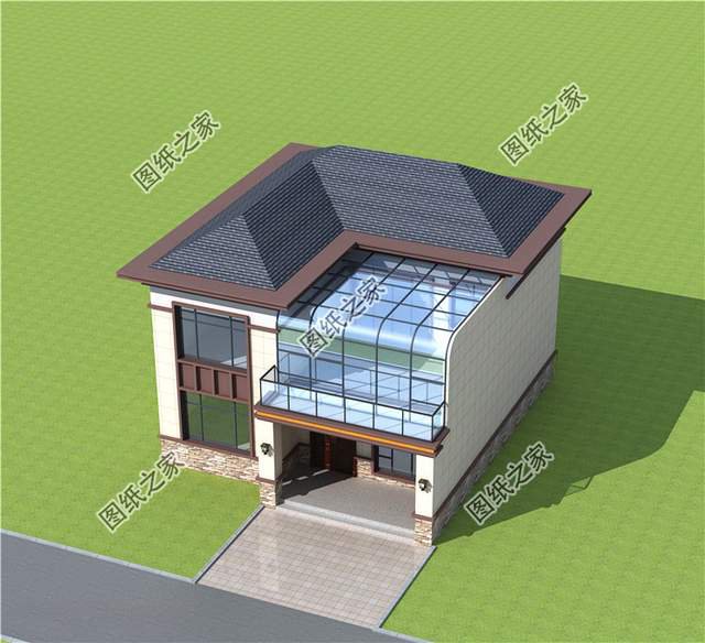 開間11×13米的小清新二層別墅設計圖，賊亮眼