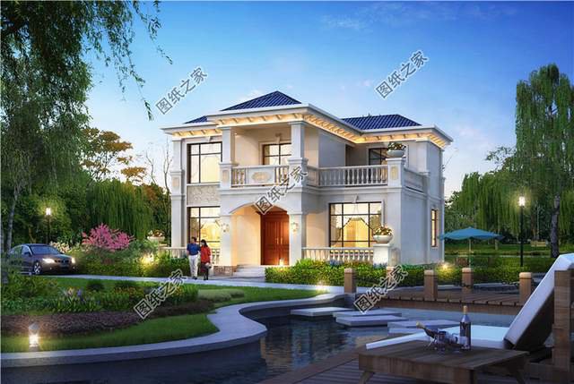 開間11×13米的小清新二層別墅設計圖，賊亮眼