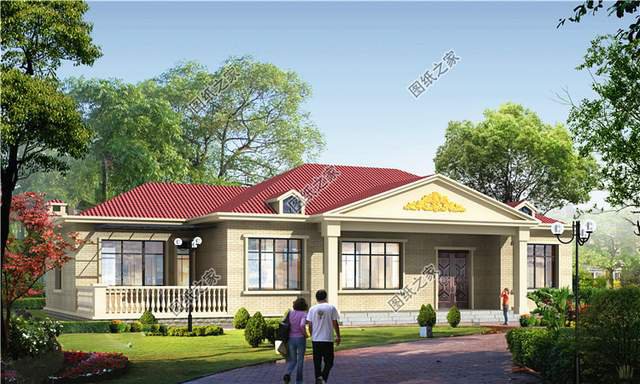 超大平多風格一層別墅設計圖紙，真是有派又有面