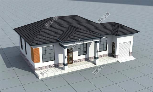 超大平多風格一層別墅設計圖紙，真是有派又有面