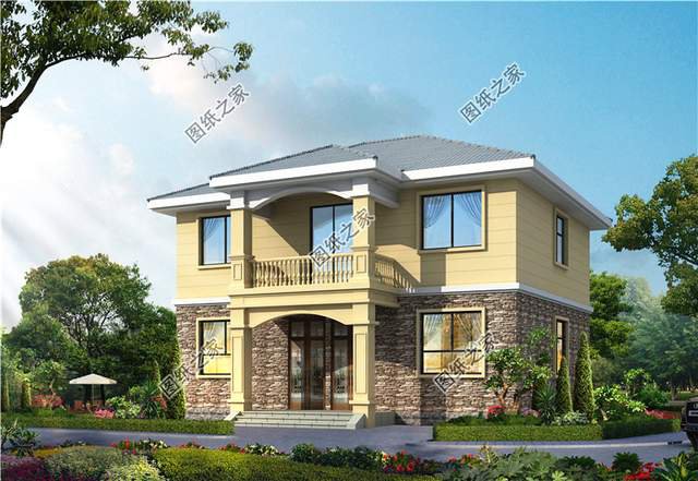 戶型方正經濟又實惠的二層小別墅，幸福生活的小開始
