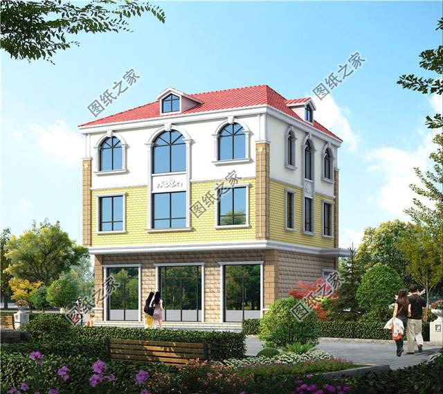 帶商鋪的農村自建房設計圖紙，在家躺著就能掙錢