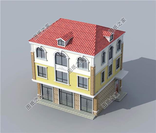 帶商鋪的農村自建房設計圖紙，在家躺著就能掙錢