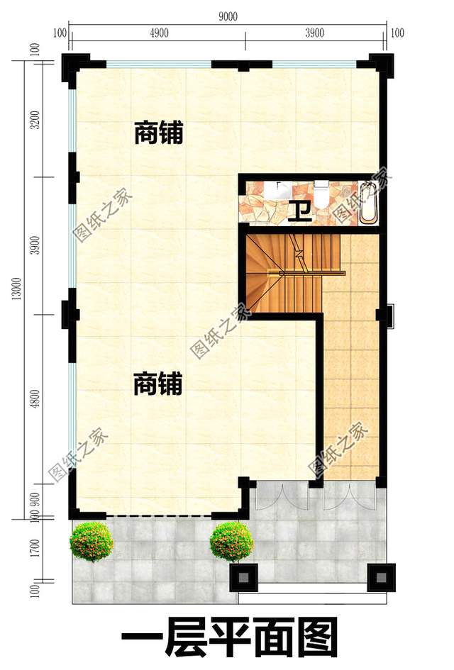 帶商鋪的農村自建房設計圖紙，在家躺著就能掙錢