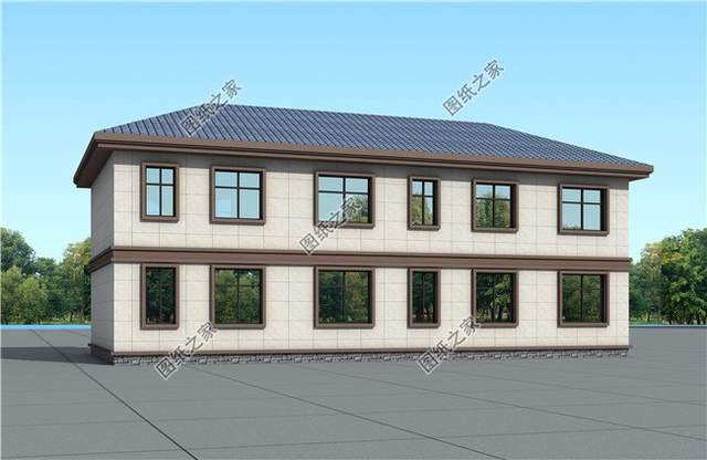 小戶型雙拼別墅自建房，連在一起的雙胞胎