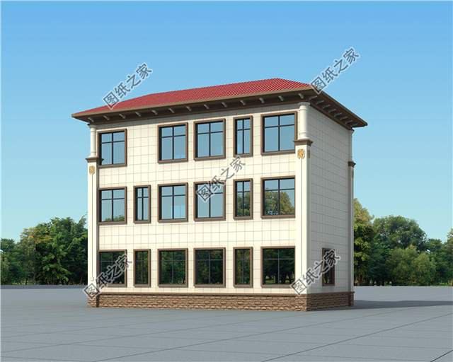 小戶型雙拼別墅自建房，連在一起的雙胞胎