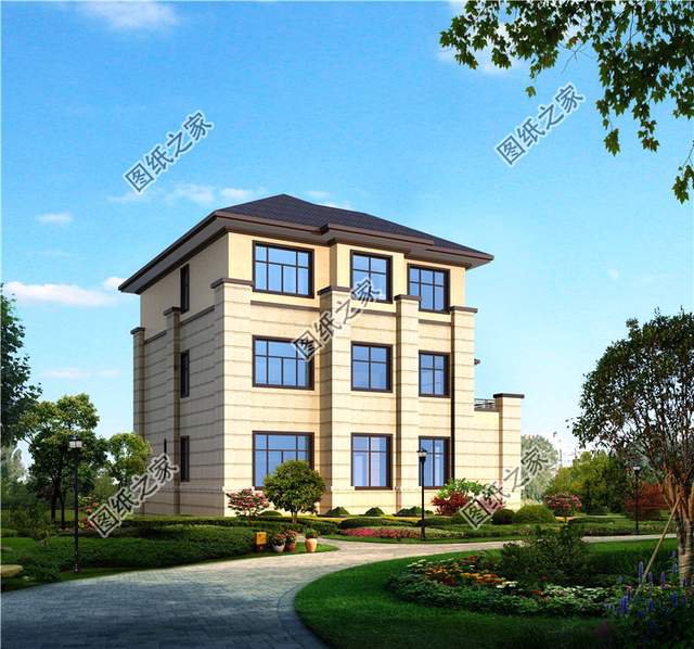 三開間的新中式別墅效果圖，雍容華貴盡顯大宅風范