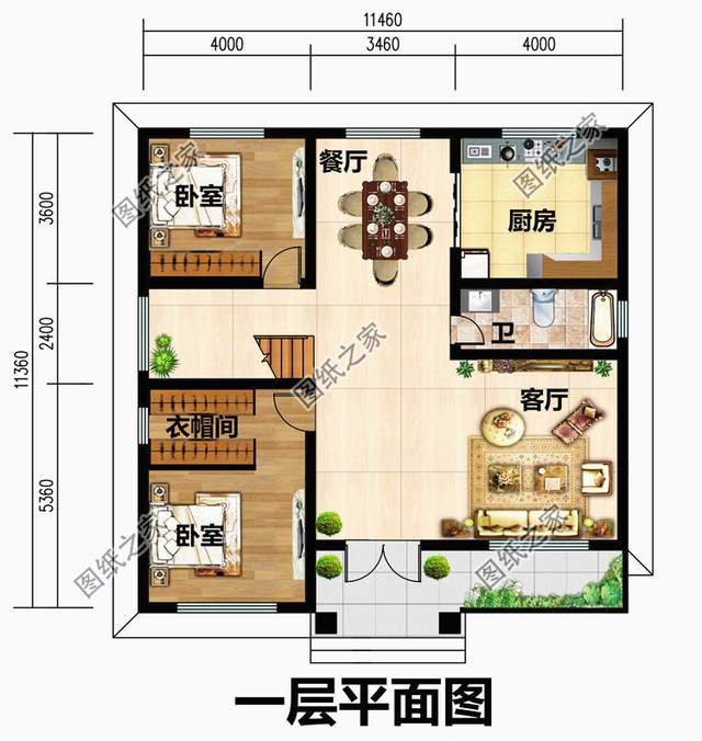 占地120平左右，帶露臺的超實用二層小洋房，濃濃的煙火氣