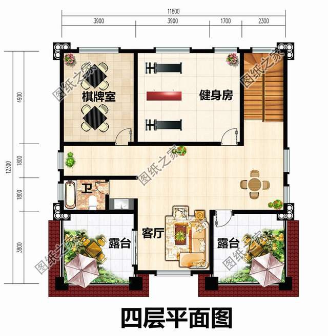 霸氣外漏的鄉(xiāng)村四層別墅設(shè)計圖，想低調(diào)都不行