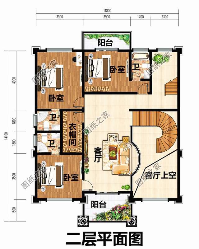 霸氣外漏的鄉(xiāng)村四層別墅設(shè)計圖，想低調(diào)都不行