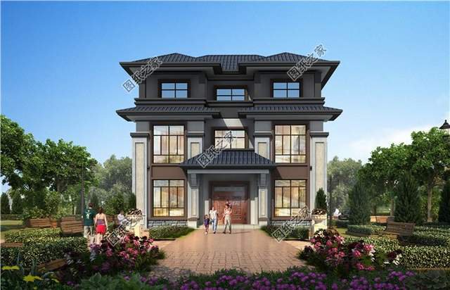 優雅極了！讓人喜愛的30萬左右的中式三層別墅，生活舒適的選擇