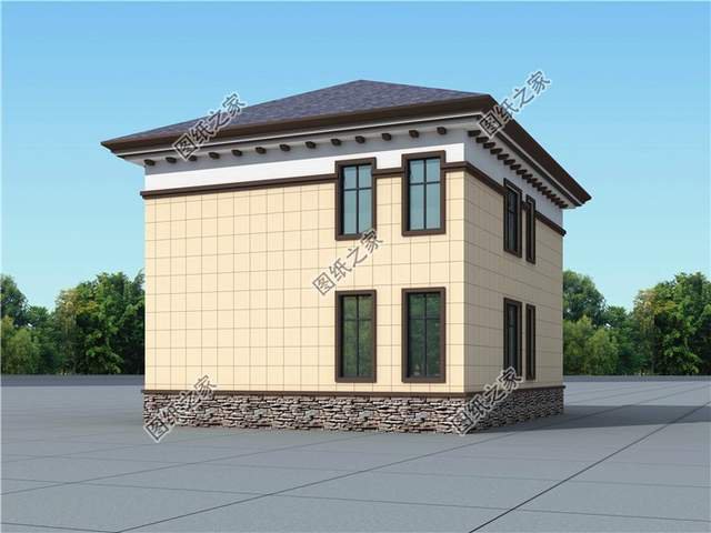 鄉村時尚二層小別墅，占地100平左右小面積大智慧