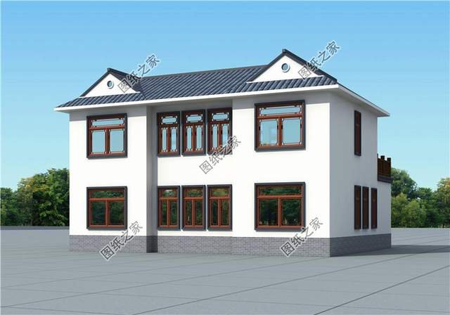 適合農村居住的小戶型新中式二層四合院，世間最美好的風景