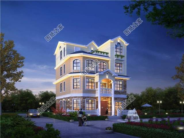 占地130平左右四層樓房設計圖，三代同堂都能住得過來