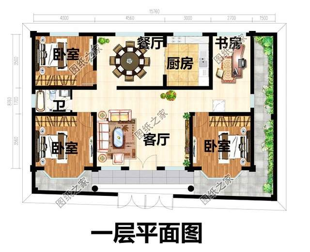 帶院子的一層農(nóng)村自建房，一方天地，構(gòu)建完美生活