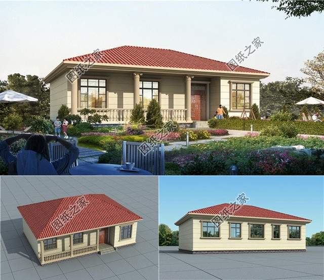 歐式一層別墅，簡單卻華麗，經濟又大氣