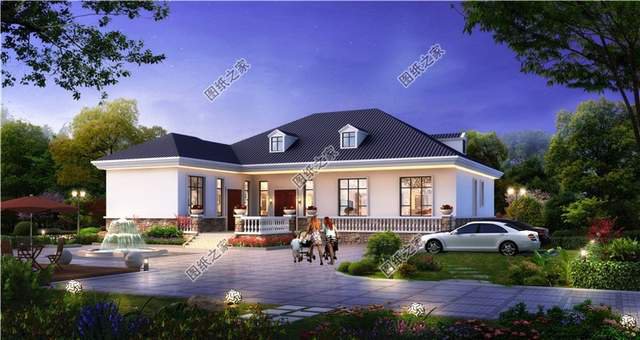 L型農村別墅設計圖，實用舒適還美觀全安排到位了