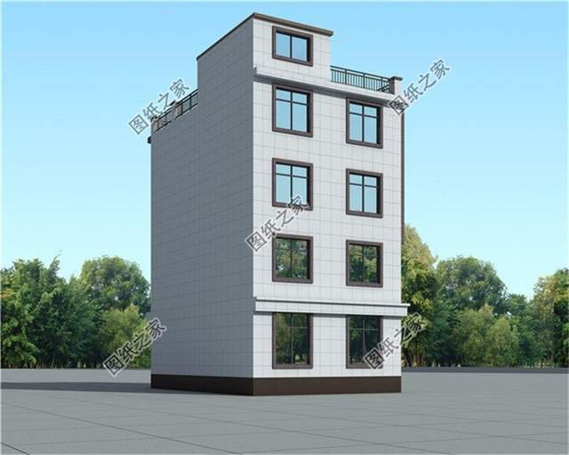 平屋頂四層迷你小別墅占地小功能全，再也不用擔心一家人不夠住了