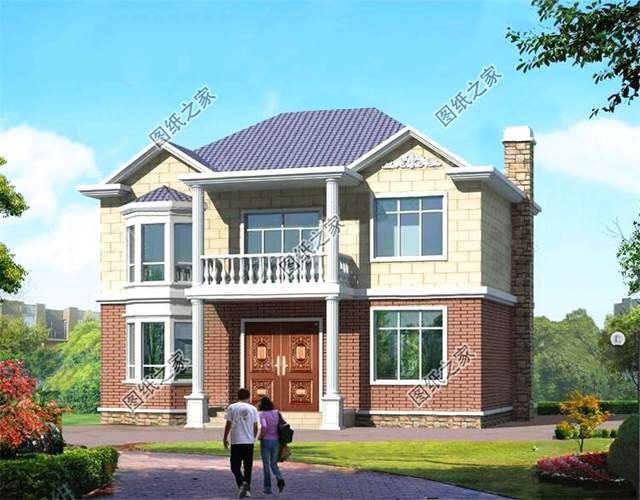 非常適合農(nóng)村自建的二層別墅設(shè)計(jì)圖紙，簡(jiǎn)約美觀，讓人心動(dòng)不已