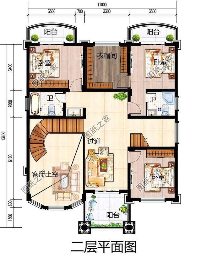 農(nóng)村三層獨棟別墅設(shè)計圖紙，看到第一款我就忍不住贊嘆了
