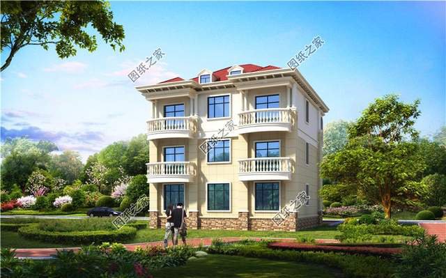 農(nóng)村三層獨棟別墅設(shè)計圖紙，看到第一款我就忍不住贊嘆了