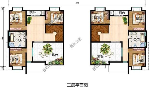 平屋頂雙拼農(nóng)村別墅，兄弟建房其利斷金，老人也會(huì)樂(lè)見(jiàn)其成